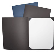 Black Oxford Linen Certificate Covers and Holders
