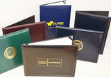 Vinyl Heat Sealed Diploma Holders with imprinted logos.