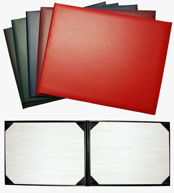 Double Certificate Covers, tent style or panoramic formats.